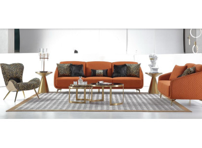 Sohvaryhmä 3+2+1 istuinta Design-sohva Upeutettu istuinsohva Olohuonekalusto Kalustoryhmä